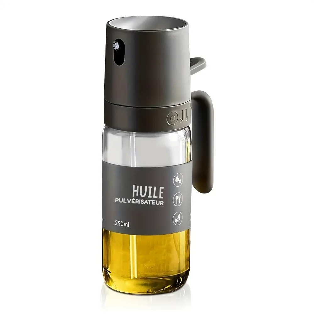 Spray huile 250 ml – Pulvérisateur en verre borosilicaté sans BPA pour cuisson, salade et BBQ
