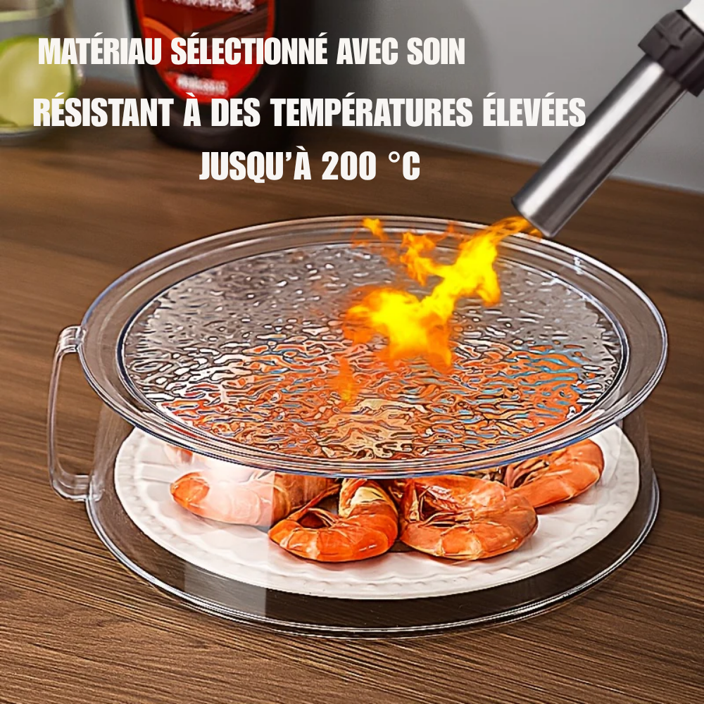 Hotte Micro-ondes Antiéclaboussures 360° – Résistant à la Chaleur