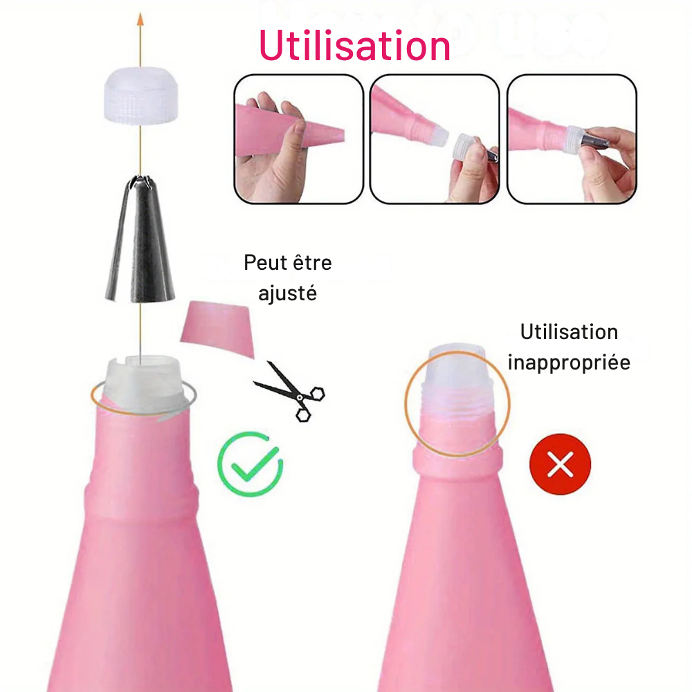 Kit de Pâtisserie 21 Pièces – Embouts à Douille, Poches et Accessoires de Décoration de Gâteaux