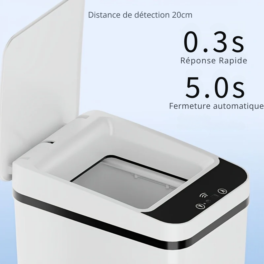 Poubelle Automatique 11 L à Capteur Intelligent – Cuisine, Salle de Bain et Bureau