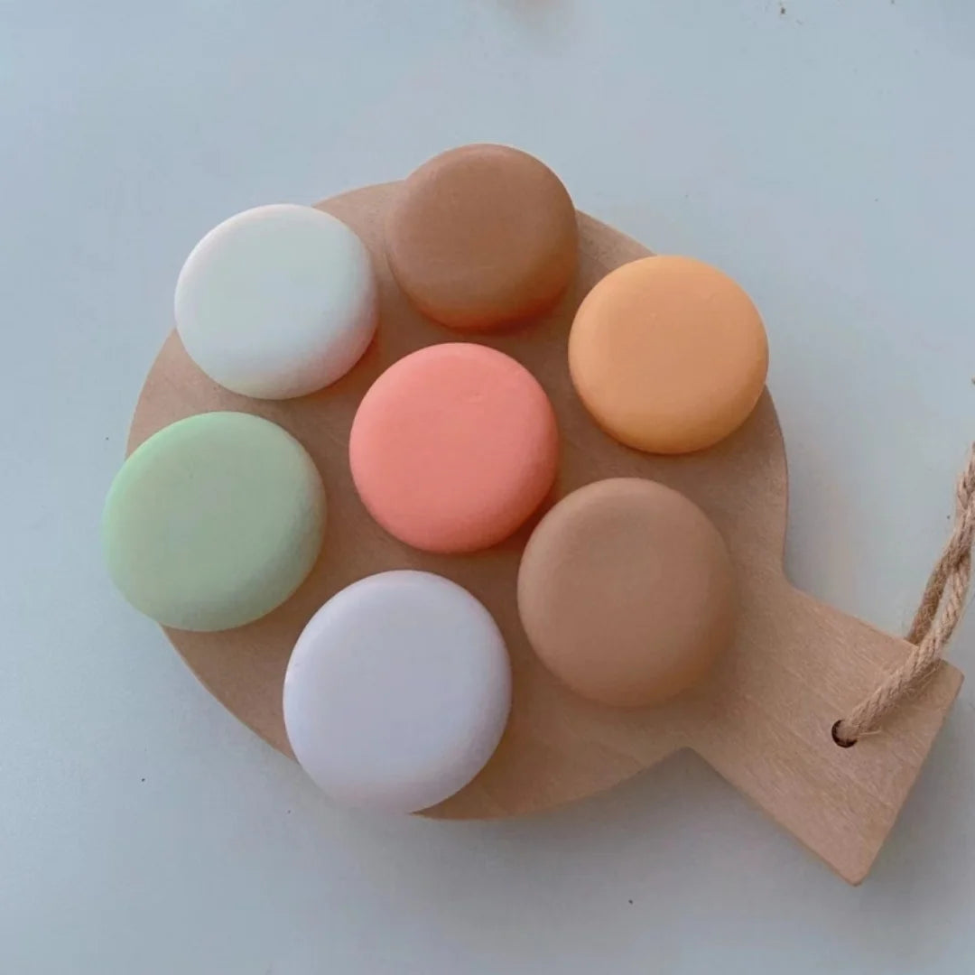 Moule à savon rond en silicone 8 cavités – Bougies parfumées & créations artisanales DIY
