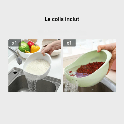 Panier de Lavage de Cuisine Multifonction – Égouttoir pour Riz, Fruits et Légumes – photo 11