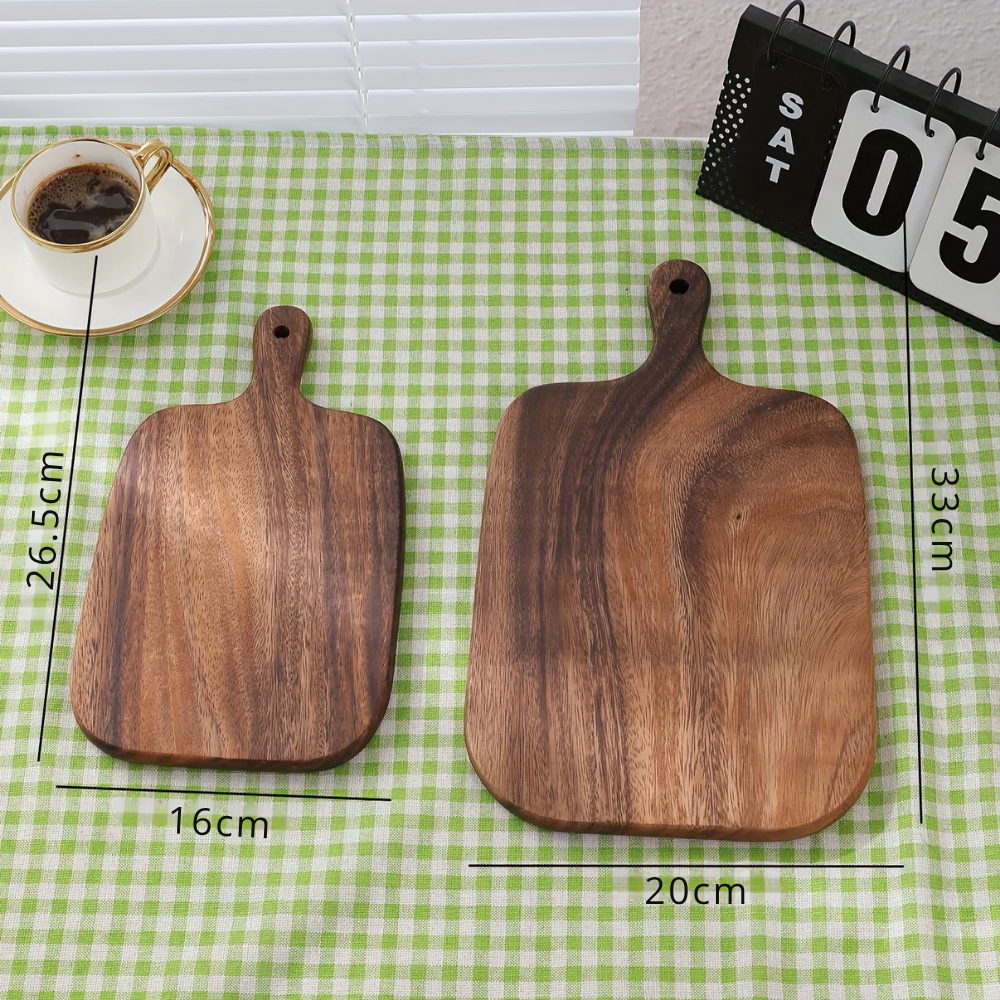 Planche à Pain et Plateau à Fromage en Bois d'Acacia – Planche de Service Élégante