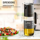 Spray huile 250 ml – Pulvérisateur en verre borosilicaté sans BPA pour cuisson, salade et BBQ