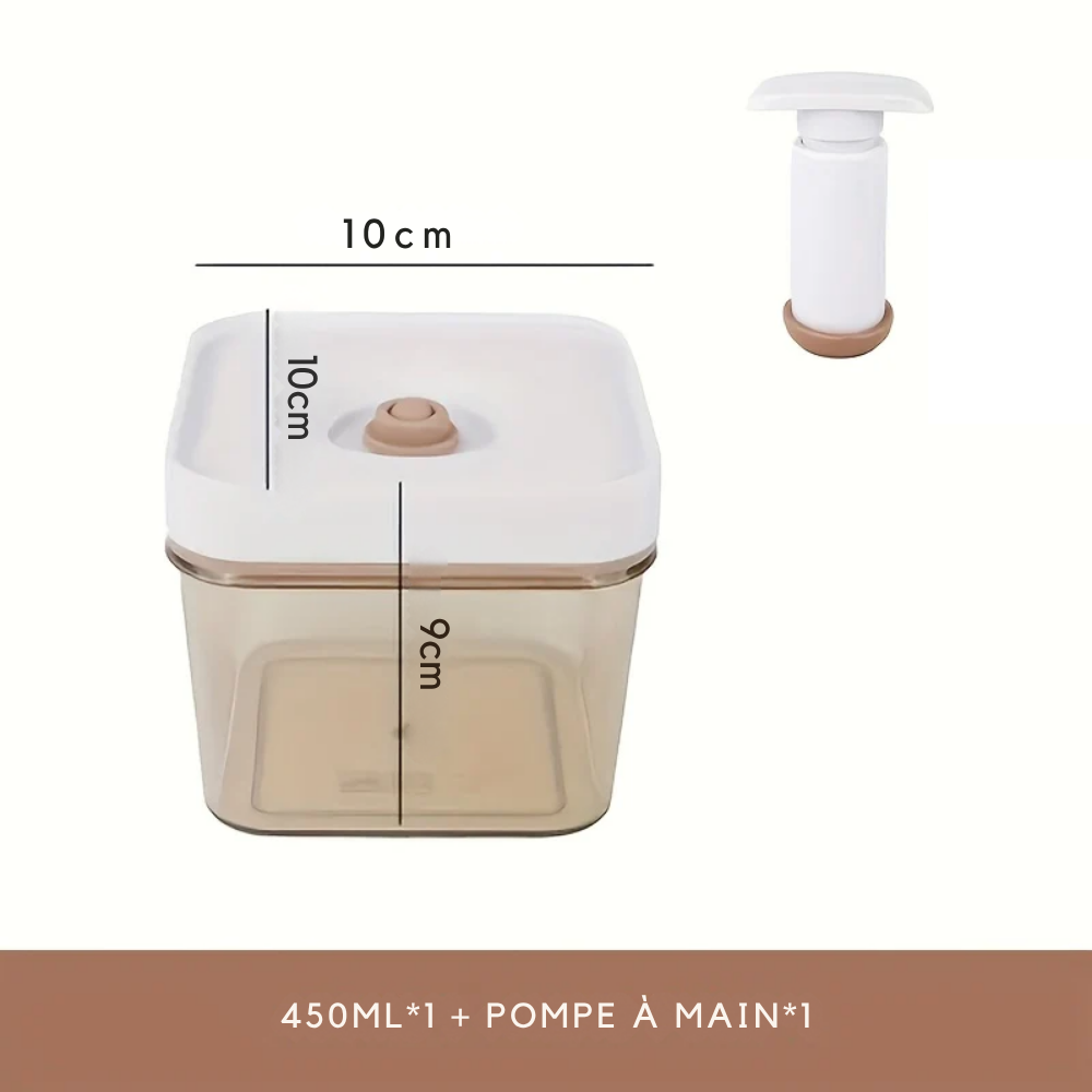 Bocal Sous Vide Hermétique – Avec Pompe pour Aliments Secs