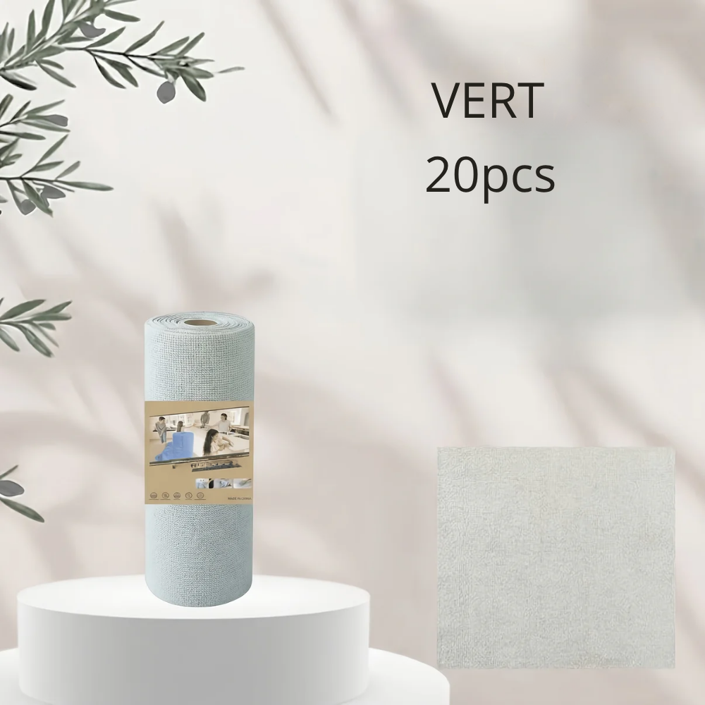 Rouleau de torchons de cuisine Réutilisables 4 m en Microfibre pour Cuisine et Maison