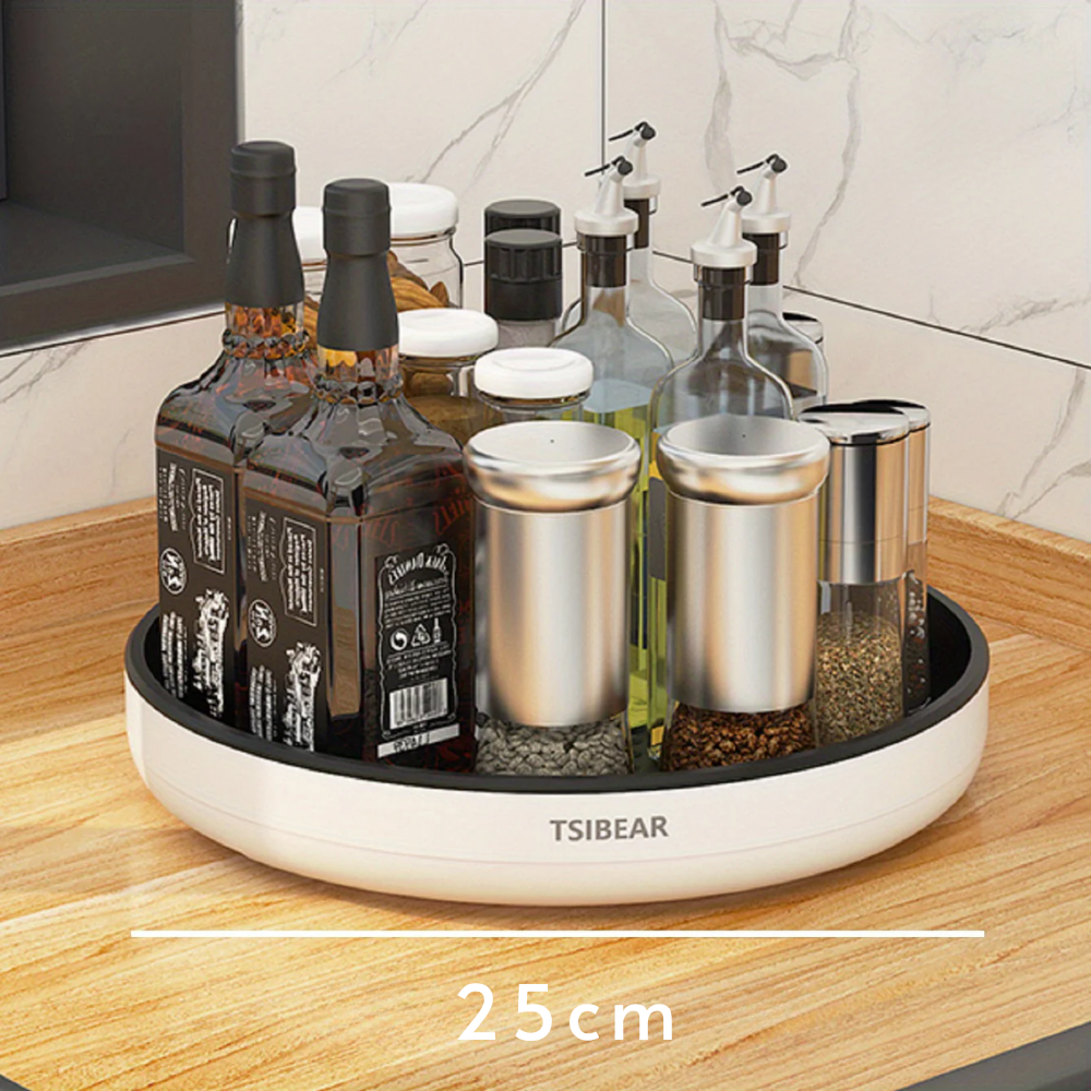 Plateau Tournant de Cuisine 360° pour Épices et Condiments