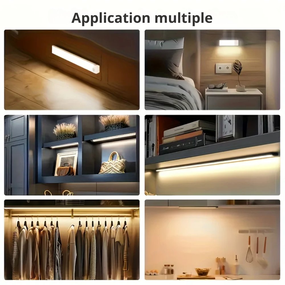 Eclairage pour cuisine à Détecteur de Mouvement Rechargeables USB