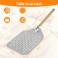 Pelle à Pizza Métal Antiadhésive avec Manche en Bois – 6,5 à 12 pouces