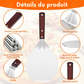 Pelle à Pizza Métal Antiadhésive avec Manche en Bois – 6,5 à 12 pouces