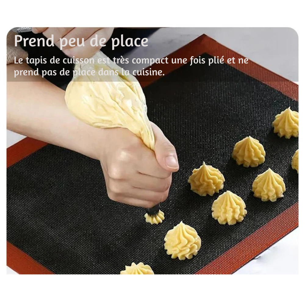 Tapis de Cuisson Silicone 30x40 cm – Four et Micro-ondes, Biscuits et Pain