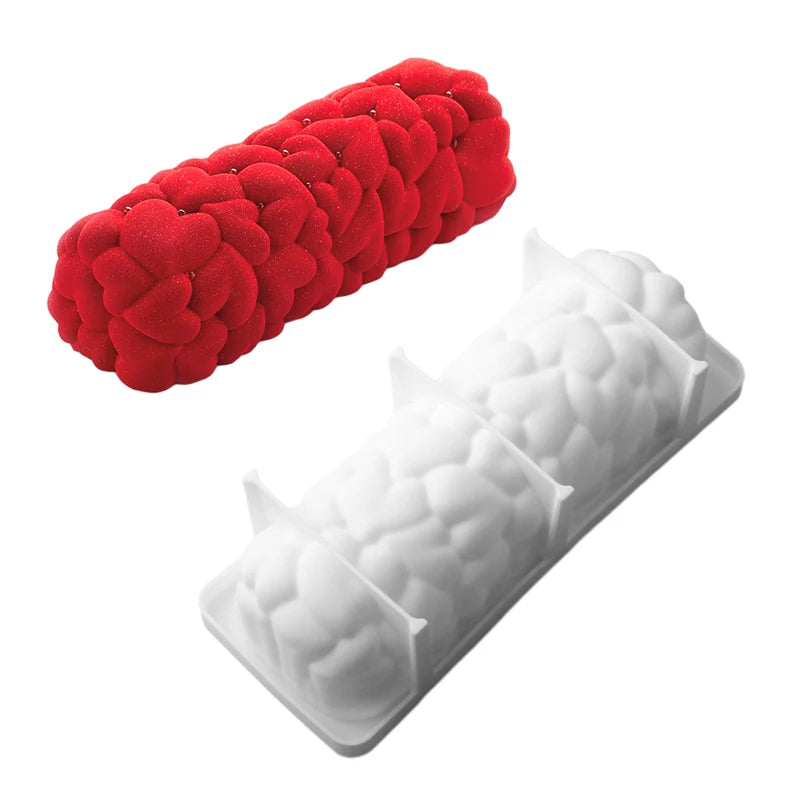 Moule à bûche de Noël en silicone