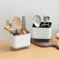 Range-couverts 2 étages – Support détachable pour baguettes, cuillères et fourchettes, organisateur de cuisine