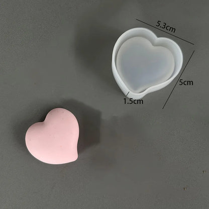 Moule à savon en silicone cœur – photo 4