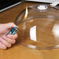 Cloche micro-ondes – Couvercle anti-projections transparent avec poignée pour cuisson et assiettes