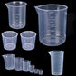 Lot de 6 verres doseurs gradués en plastique transparent – Tasses de mesure pour cuisine et pâtisserie