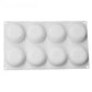 Moule à savon rond en silicone 8 cavités – Bougies parfumées & créations artisanales DIY