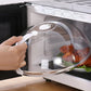 Cloche micro-ondes – Couvercle anti-projections transparent avec poignée pour cuisson et assiettes