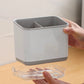 Range-couverts 2 étages – Support détachable pour baguettes, cuillères et fourchettes, organisateur de cuisine