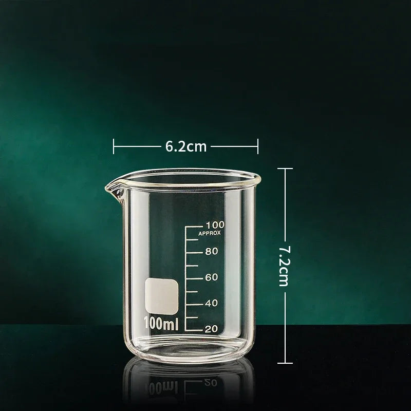Verre doseur en verre gradué 50–1000 ml – Bécher de mesure pour cuisine et pâtisserie