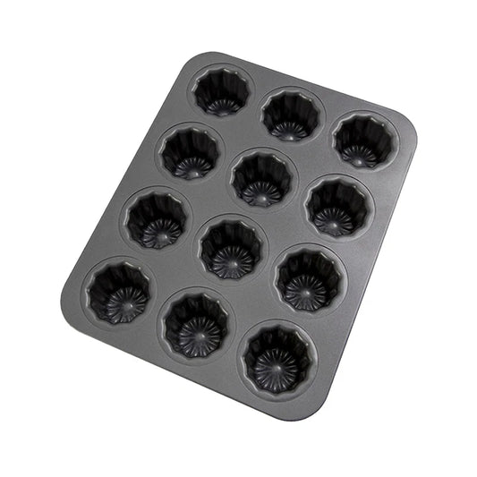 Moule à cannelés 12 cavités