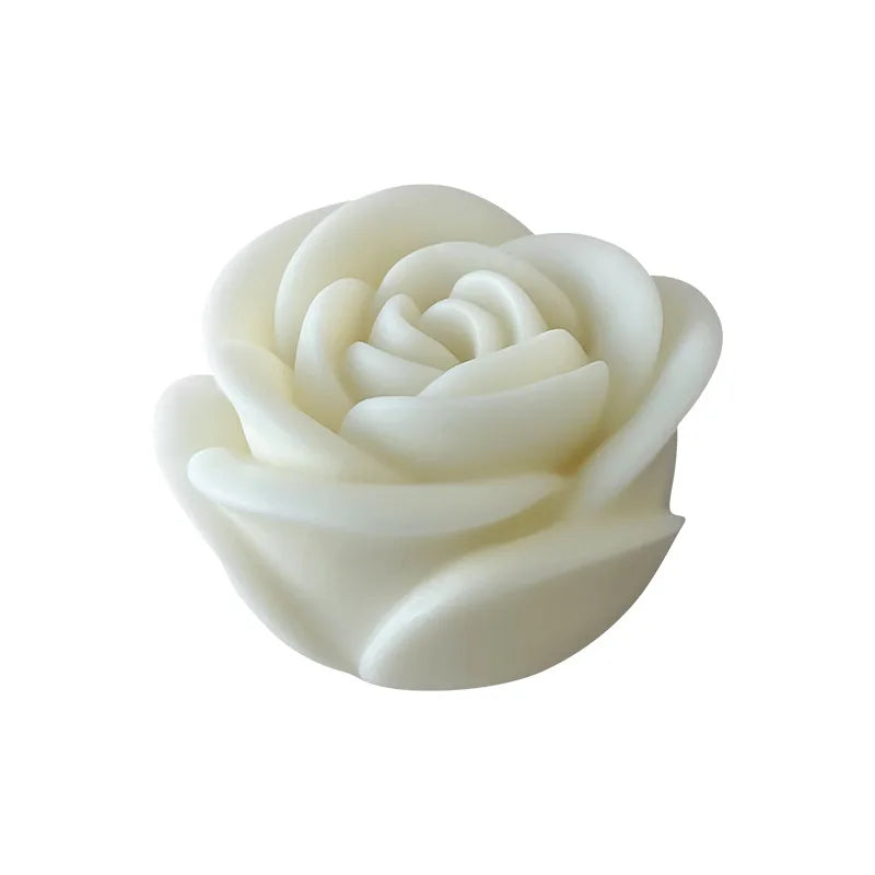 Moule à bougie en silicone en forme de rose