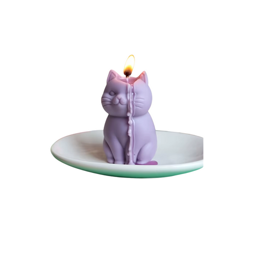 Moule à bougie chat