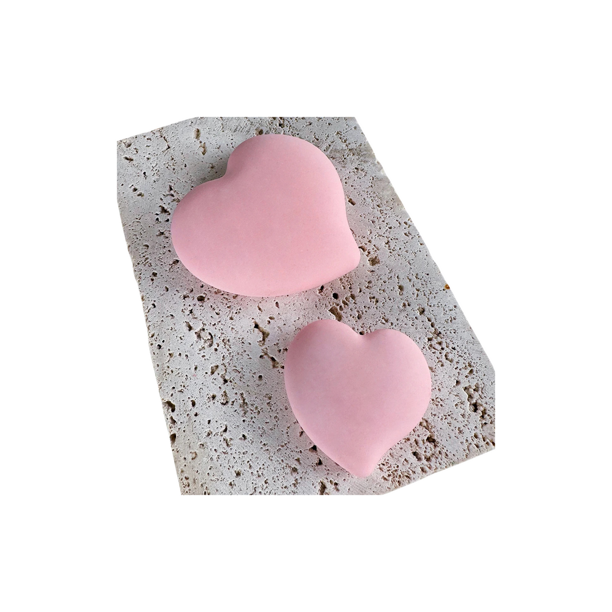 Moule à savon en silicone cœur – photo 2