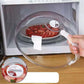 Cloche micro-ondes – Couvercle anti-projections transparent avec poignée pour cuisson et assiettes