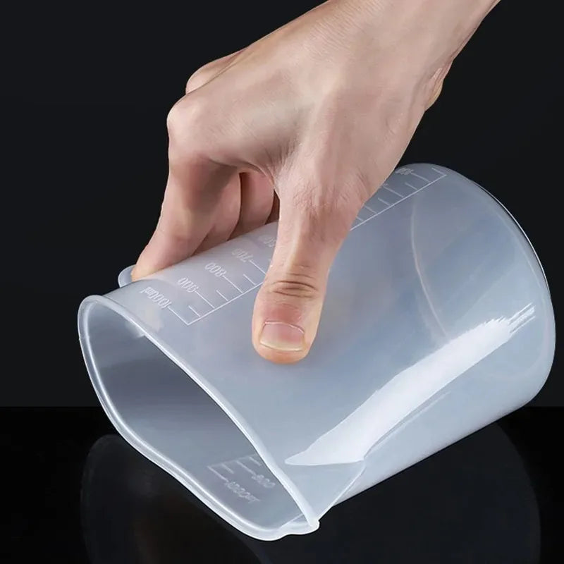 Lot de 6 verres doseurs gradués en plastique transparent – Tasses de mesure pour cuisine et pâtisserie
