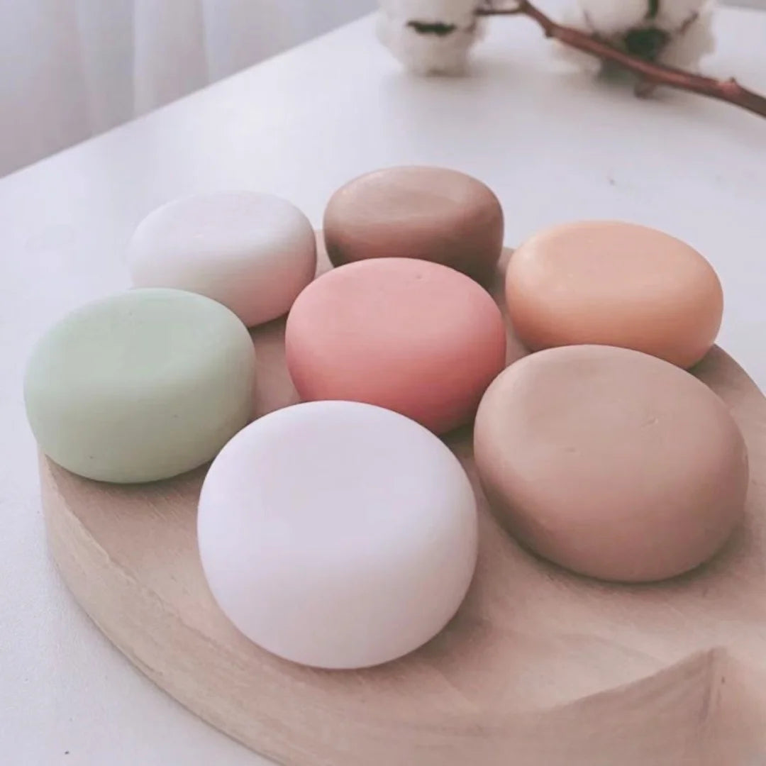 Moule à savon rond en silicone 8 cavités – Bougies parfumées & créations artisanales DIY