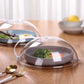 Cloche micro-ondes – Couvercle anti-projections transparent avec poignée pour cuisson et assiettes
