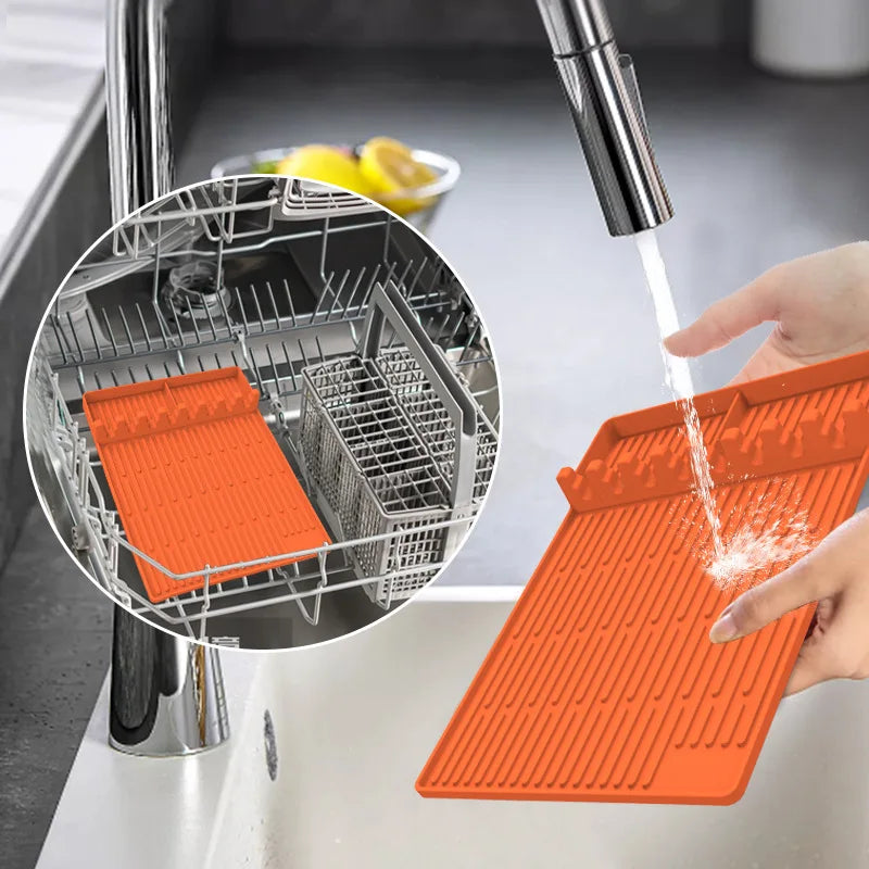 Tapis de Grill en Silicone Anti-dérapant – Résistant à la Chaleur, Facile à Nettoyer pour Cuisine et BBQ