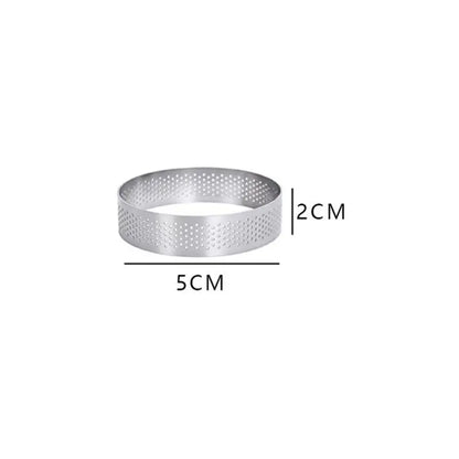 Cercle à gâteaux perforé inox