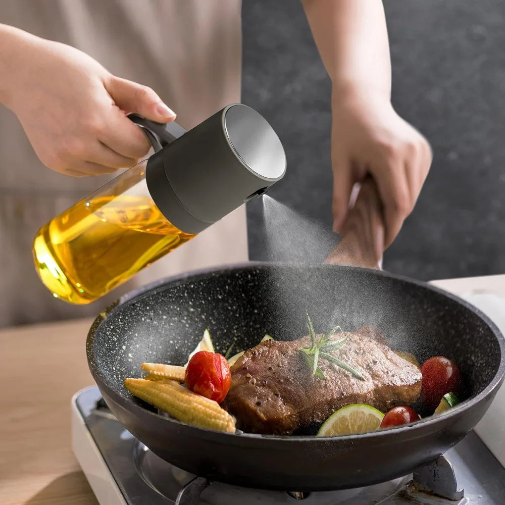 Spray huile 250 ml – Pulvérisateur en verre borosilicaté sans BPA pour cuisson, salade et BBQ